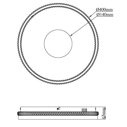 Globo - ściemnialna oprawa sufitowa LED/30W/230V 2700-6500K śr. 41 cm + pilot zdalnego sterowania