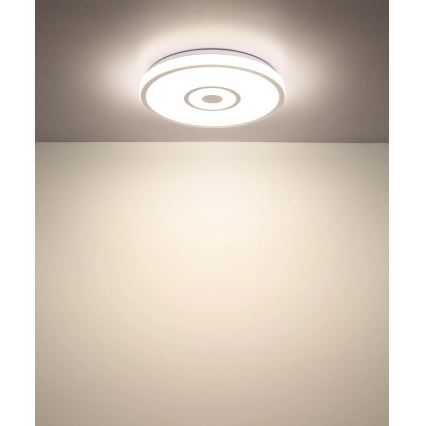 Globo - Lampa sufitowa LED/24W/230V 3000/4000/6000K śr. 38 cm biały/matowy chrom