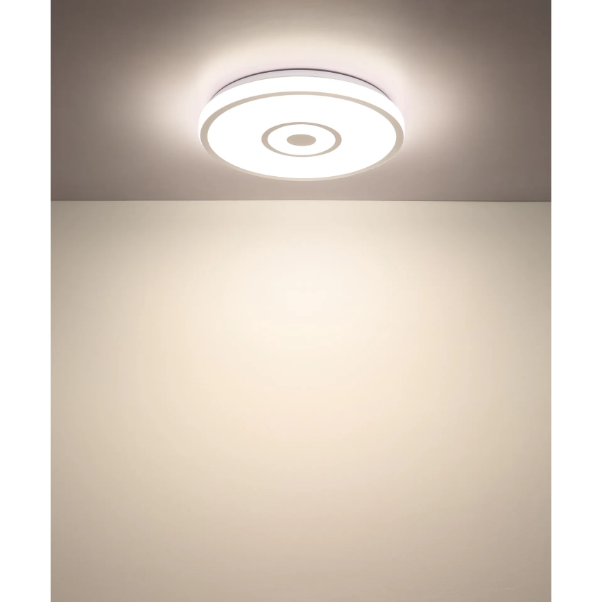 Globo - Lampa sufitowa LED/24W/230V 3000/4000/6000K śr. 38 cm biały/matowy chrom