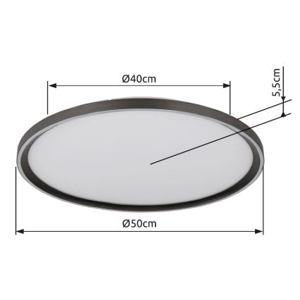 Globo - LED Plafon ściemnialny LED/48W/230V 2700-6000K + Pilot zdalnego sterowania śr. 50 cm