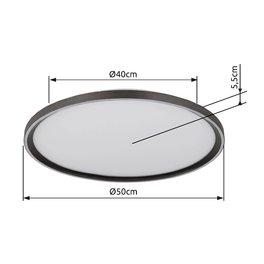 Globo - LED Plafon ściemnialny LED/48W/230V 2700-6000K + Pilot zdalnego sterowania śr. 50 cm