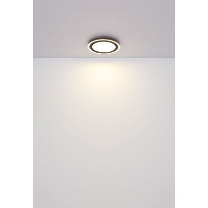 Globo - LED Plafon LED/24W/230V 4000K śr. 34 cm czarny