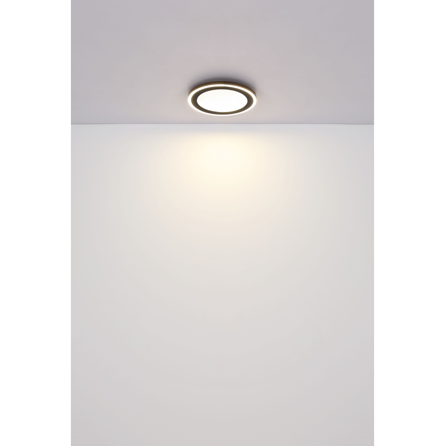 Globo - LED Plafon LED/24W/230V 4000K śr. 34 cm czarny