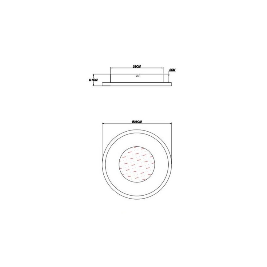 Globo - LED Plafon LED/24W/230V 2700/4500/6500K śr. 33 cm