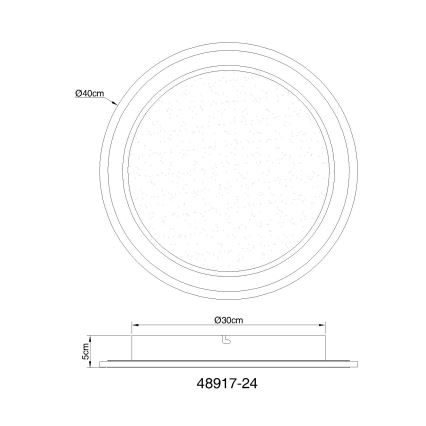 Globo - LED Plafon ściemnialny LED/24W/230V 2700-6000K + Pilot zdalnego sterowania