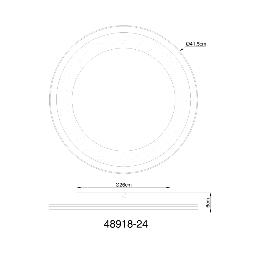 Globo - LED Plafon ściemnialny LED/24W/230V 2700-6000K + Pilot zdalnego sterowania