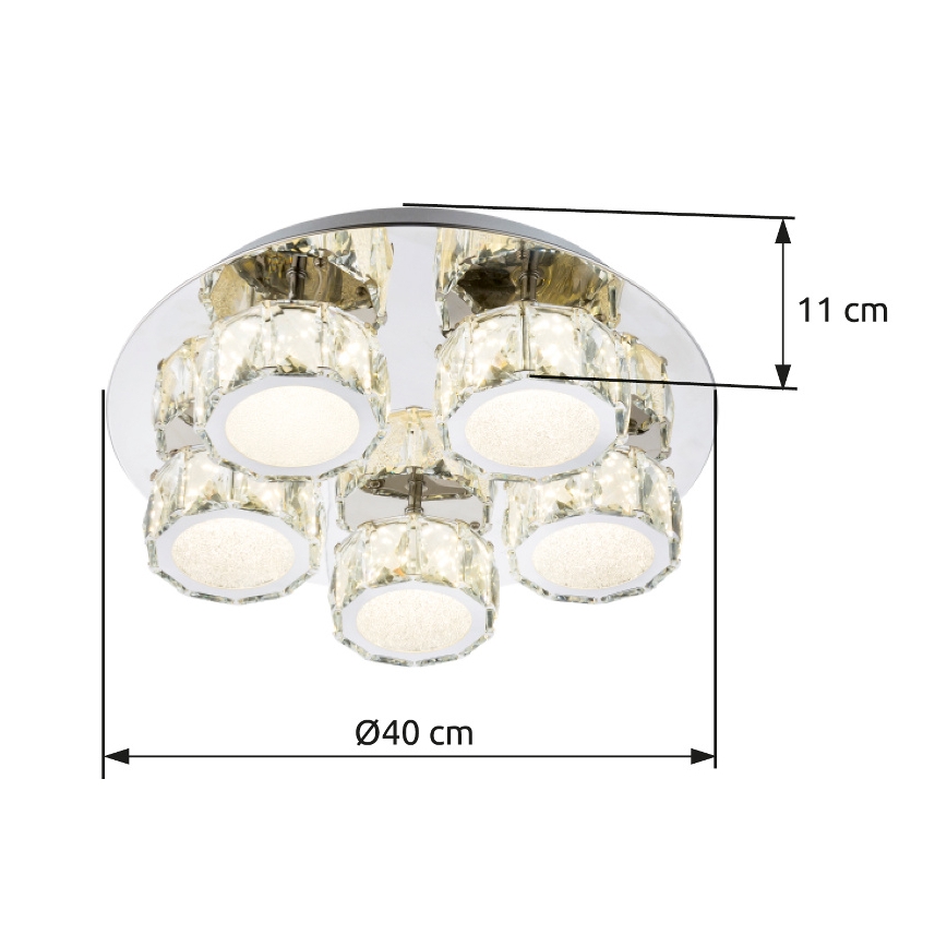 Globo - LED Plafon ściemnialny LED/40W/230V 4000K śr. 40 cm