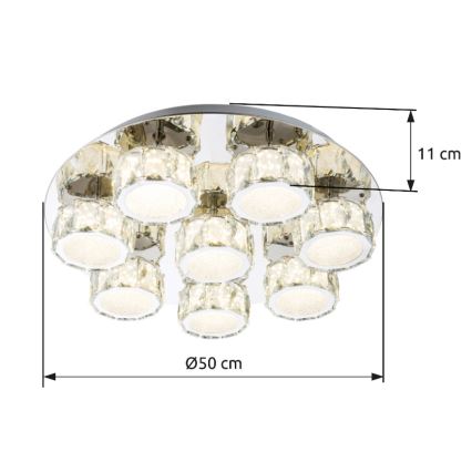 Globo - LED Plafon ściemnialny LED/64W/230V 4000K śr. 50 cm