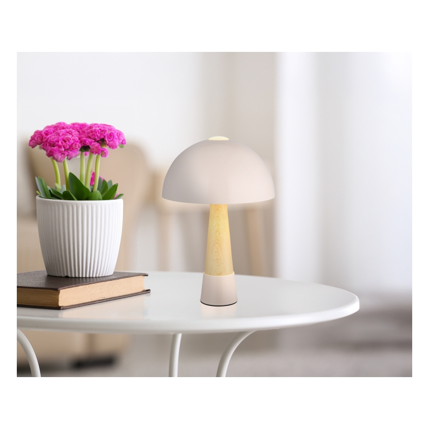 Globo - Lampa stołowa 1xE27ILLU/40W/230V beżowa