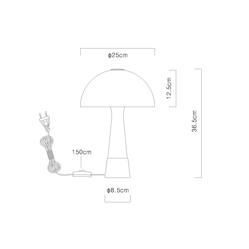 Globo - Lampa stołowa 1xE27ILLU/40W/230V beżowa