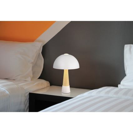 Globo - Lampa stołowa 1xE27ILLU/40W/230V biała