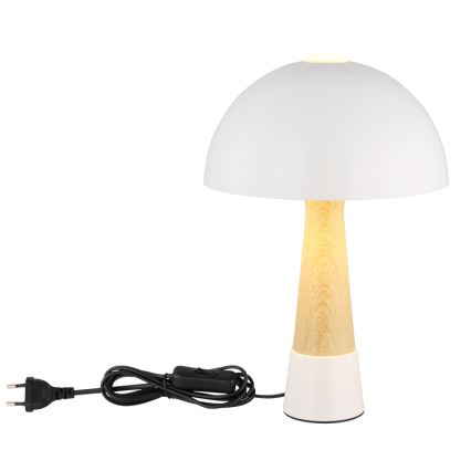 Globo - Lampa stołowa 1xE27ILLU/40W/230V biała