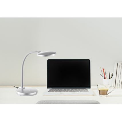 Globo - Regulowana jasność LED elastyczna dotykowa lampa stołowa LED/4,6W/230V srebrna