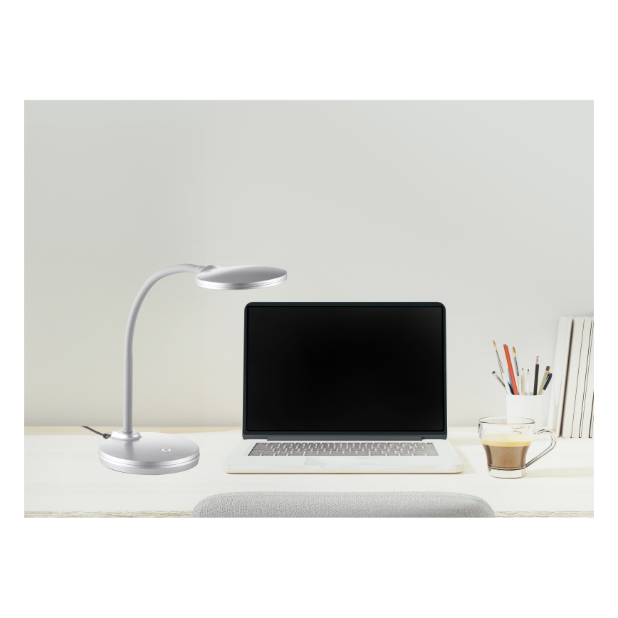 Globo - LED Ściemnialna dotykowa lampa stołowa LED/4W/230V srebrny