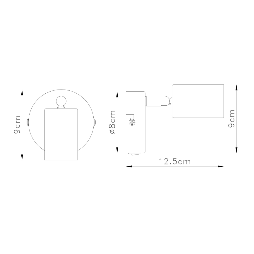 Globo - Kinkiet punktowy 1xE27/60W/230V