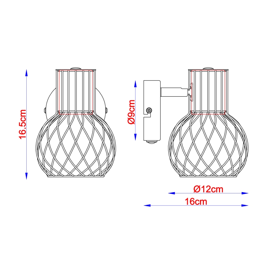 Globo - Kinkiet punktowy 1xE27/40W/230V