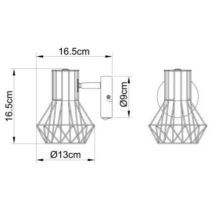 Globo - Kinkiet punktowy 1xE27/40W/230V