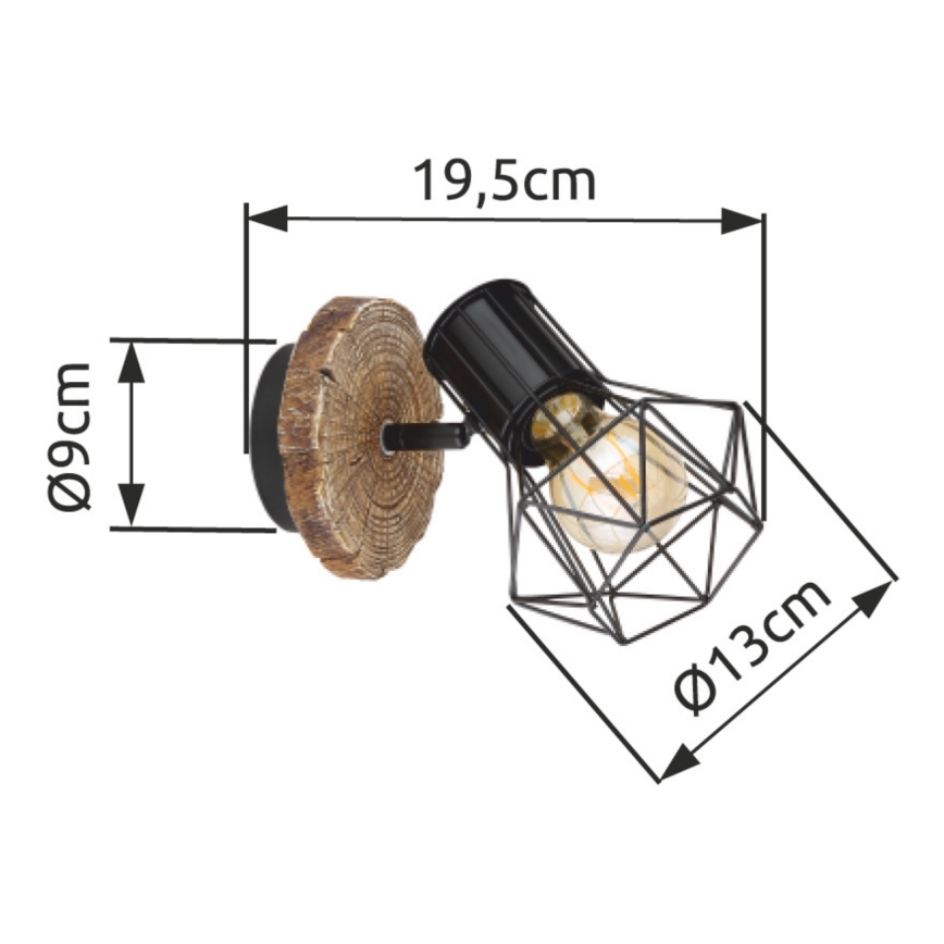 Globo - Kinkiet punktowy 1xE27/60W/230V