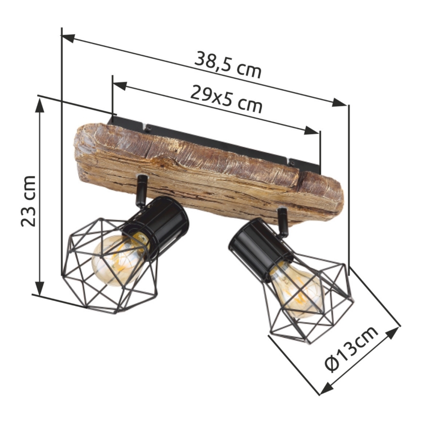 Globo - Lampa punktowa 2xE27/60W/230V
