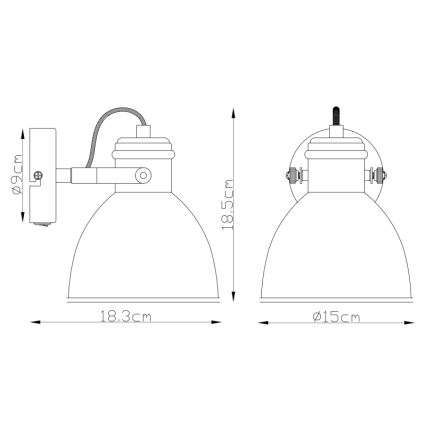 Globo - Kinkiet punktowy 1xE27/40W/230V