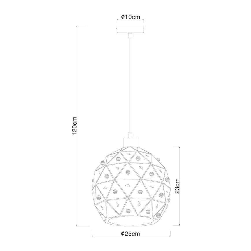 Globo 54029H - Żyrandol na lince JODIE 1xE27/60W/230V śr. 25 cm