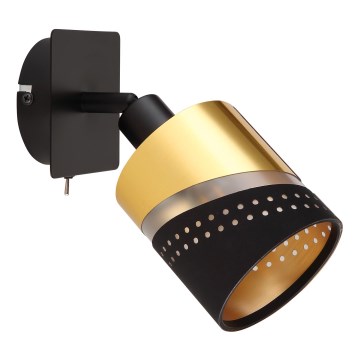 Globo 54046-1 - Kinkiet punktowy OR 1xE14/25W/230V czarny/złoty