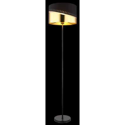 Globo - Lampa podłogowa 1xE27/60W/230V śr. 35 cm czarna/złota