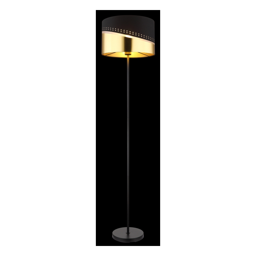 Globo - Lampa podłogowa 1xE27/60W/230V śr. 35 cm czarna/złota