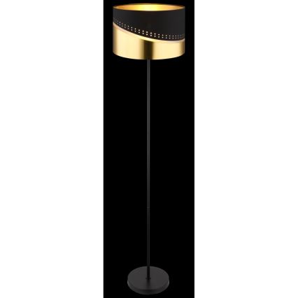 Globo - Lampa podłogowa 1xE27/60W/230V śr. 35 cm czarna/złota