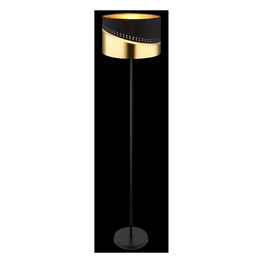 Globo - Lampa podłogowa 1xE27/60W/230V śr. 35 cm czarna/złota