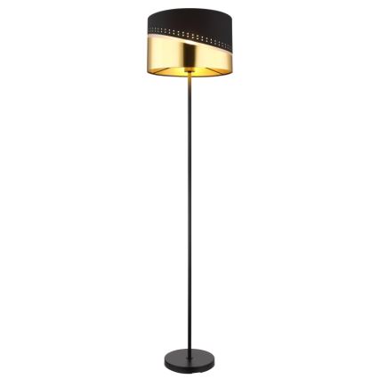 Globo - Lampa podłogowa 1xE27/60W/230V śr. 35 cm czarna/złota