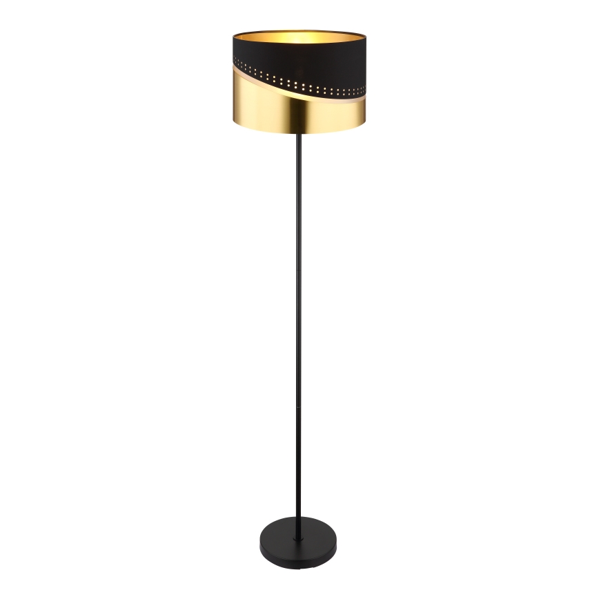 Globo - Lampa podłogowa 1xE27/60W/230V śr. 35 cm czarna/złota