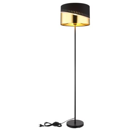 Globo - Lampa podłogowa 1xE27/60W/230V śr. 35 cm czarna/złota