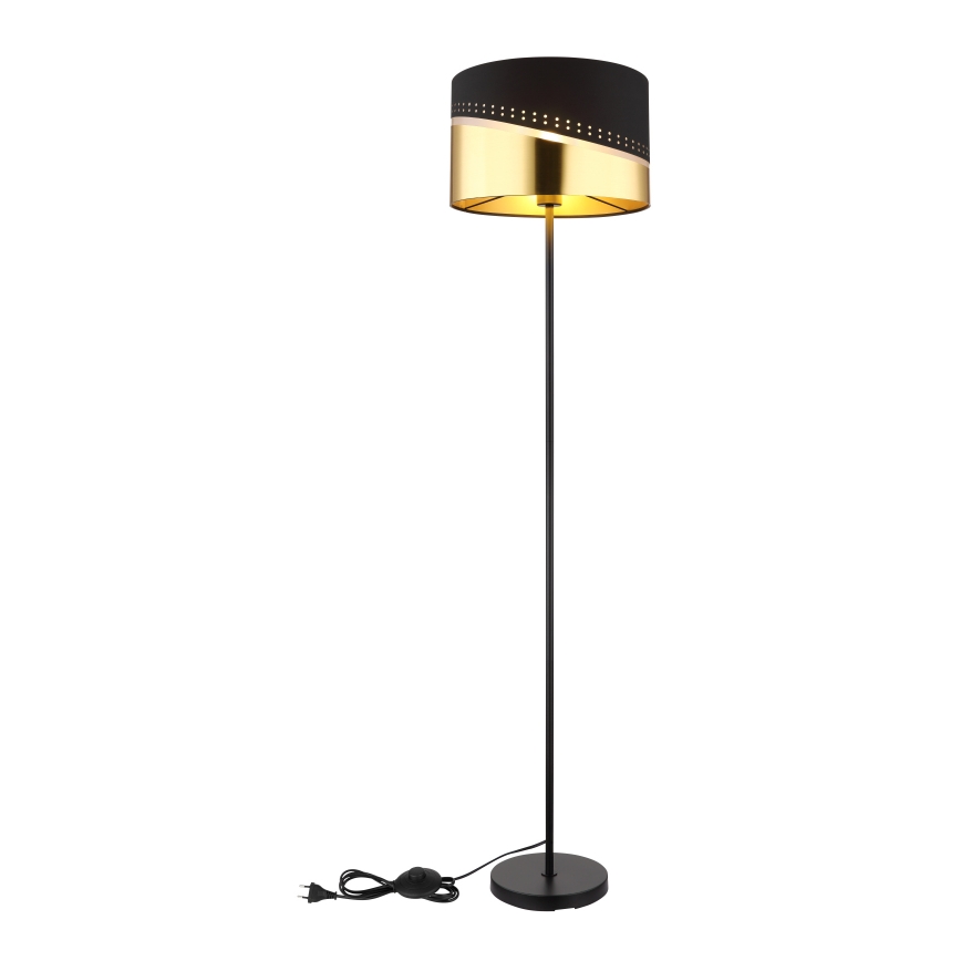 Globo - Lampa podłogowa 1xE27/60W/230V śr. 35 cm czarna/złota