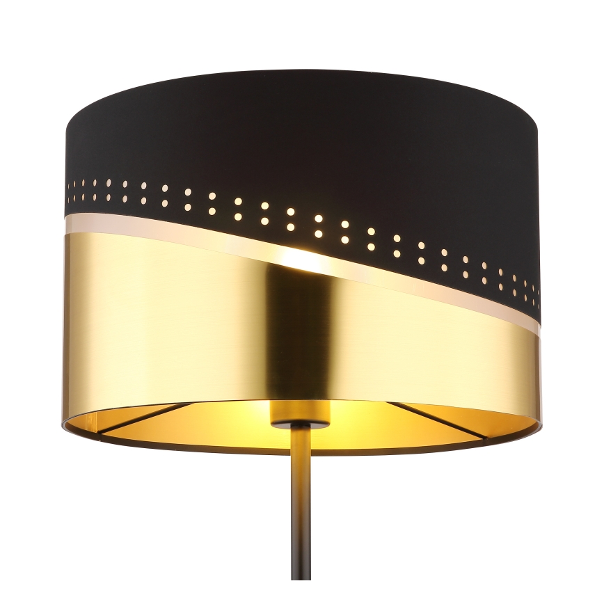 Globo - Lampa podłogowa 1xE27/60W/230V śr. 35 cm czarna/złota