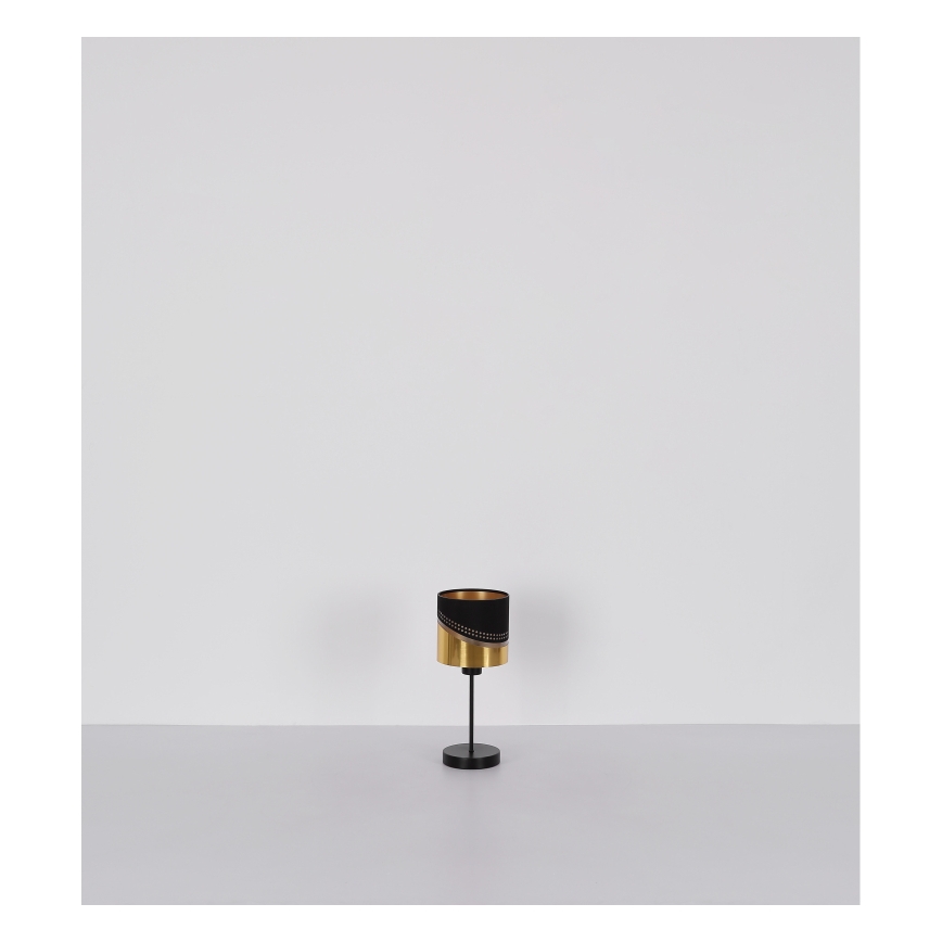 Globo 54046T - Lampa stołowa OR 1xE27/40W/230V śr. 16 cm czarna/złota