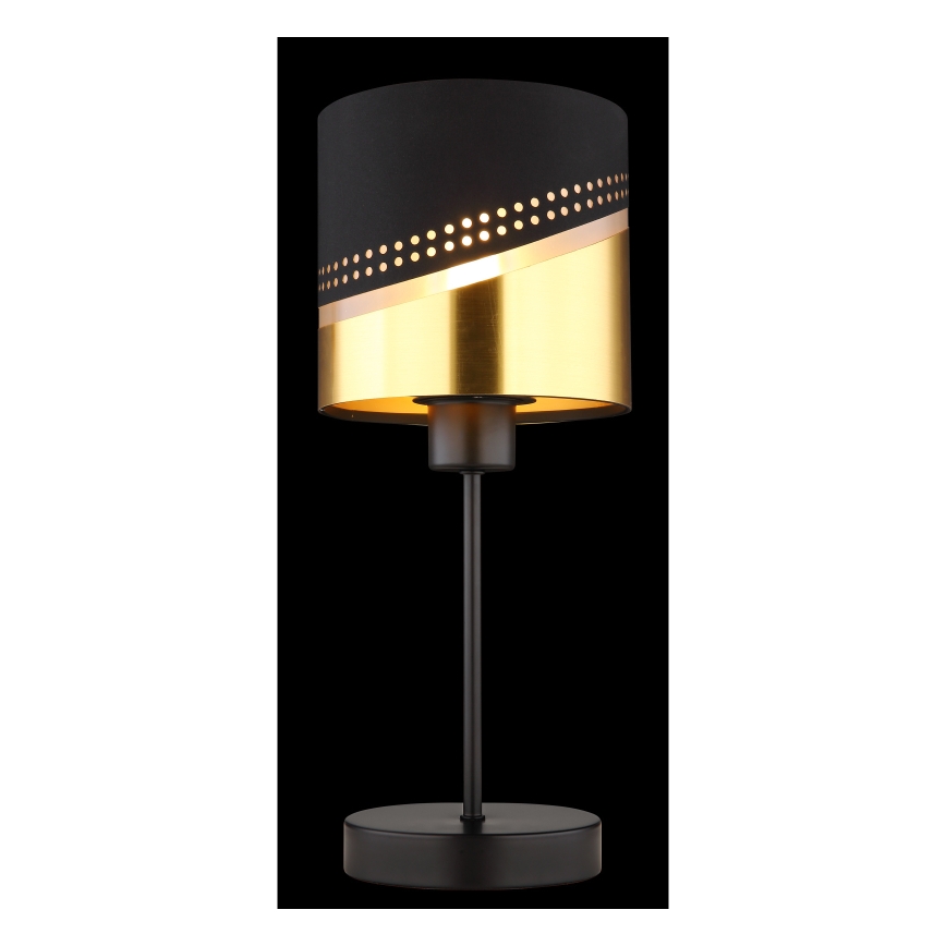 Globo 54046T - Lampa stołowa OR 1xE27/40W/230V śr. 16 cm czarna/złota