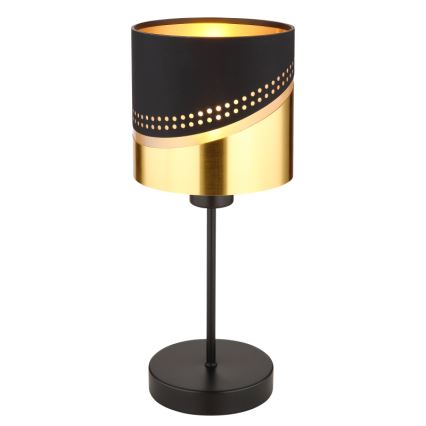 Globo 54046T - Lampa stołowa OR 1xE27/40W/230V śr. 16 cm czarna/złota