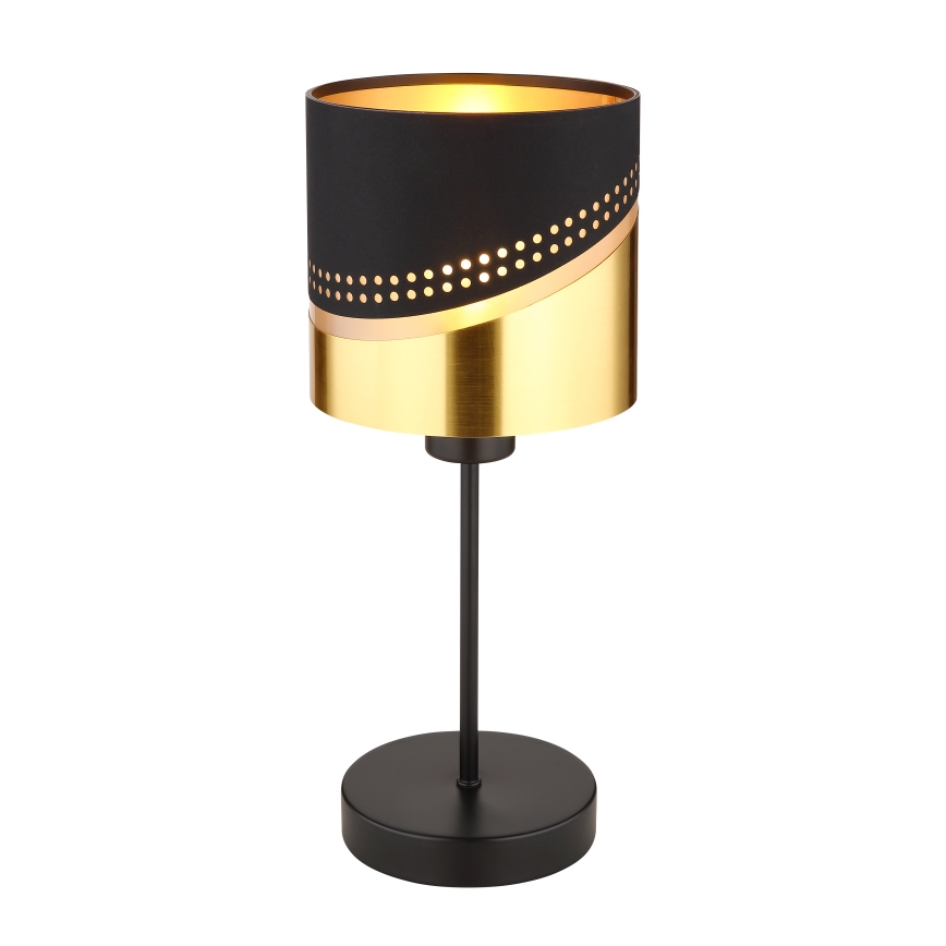 Globo 54046T - Lampa stołowa OR 1xE27/40W/230V śr. 16 cm czarna/złota