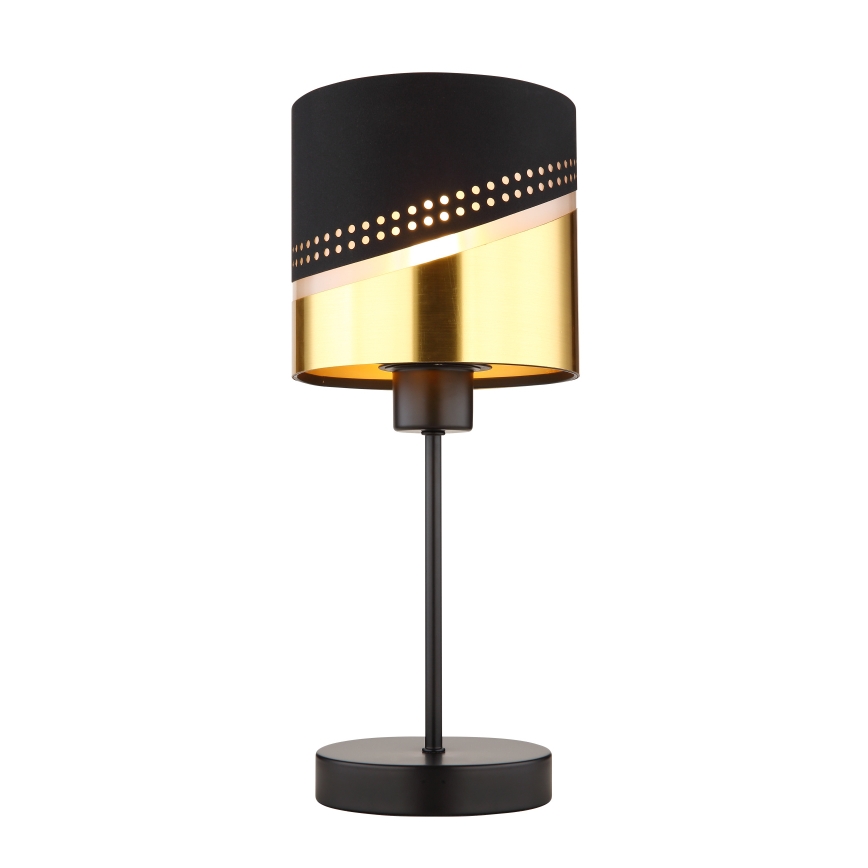 Globo 54046T - Lampa stołowa OR 1xE27/40W/230V śr. 16 cm czarna/złota