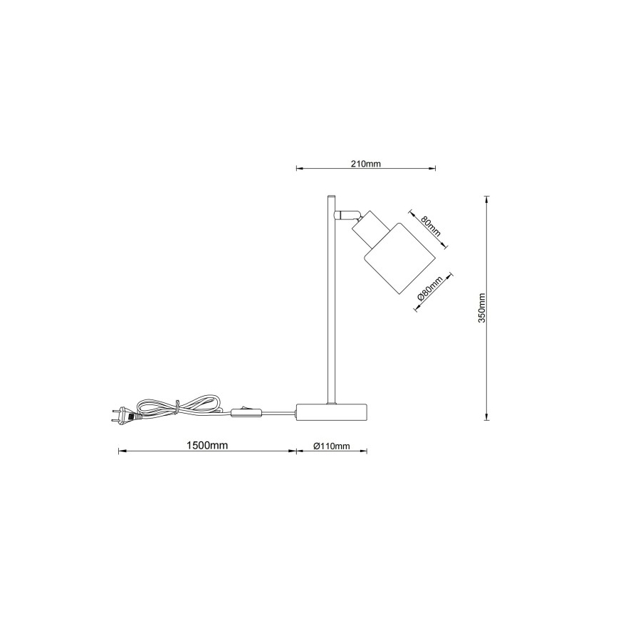 Globo - Lampa stołowa 1xE14/25W/230V