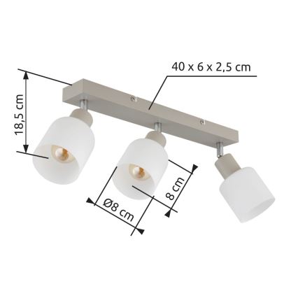 Globo - Oprawa punktowa 3xE14/25W/230V
