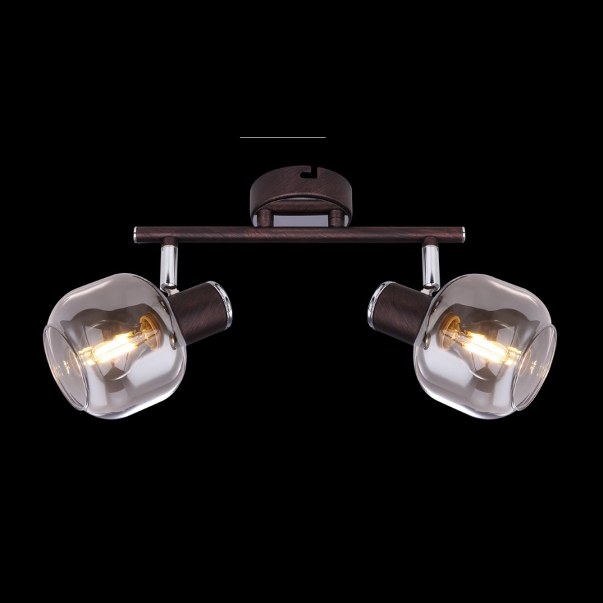 Globo 54303-2 - Oświetlenie punktowe PALLO 2xE14/40W/230V