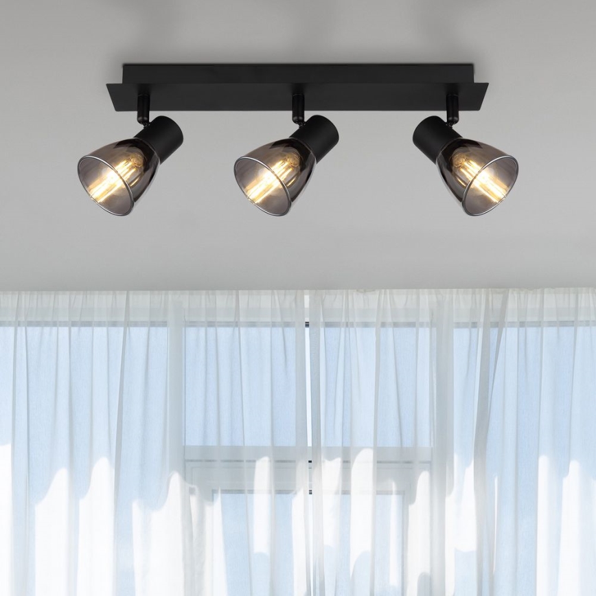Globo - Lampa punktowa 3xE14/40W/230V czarna