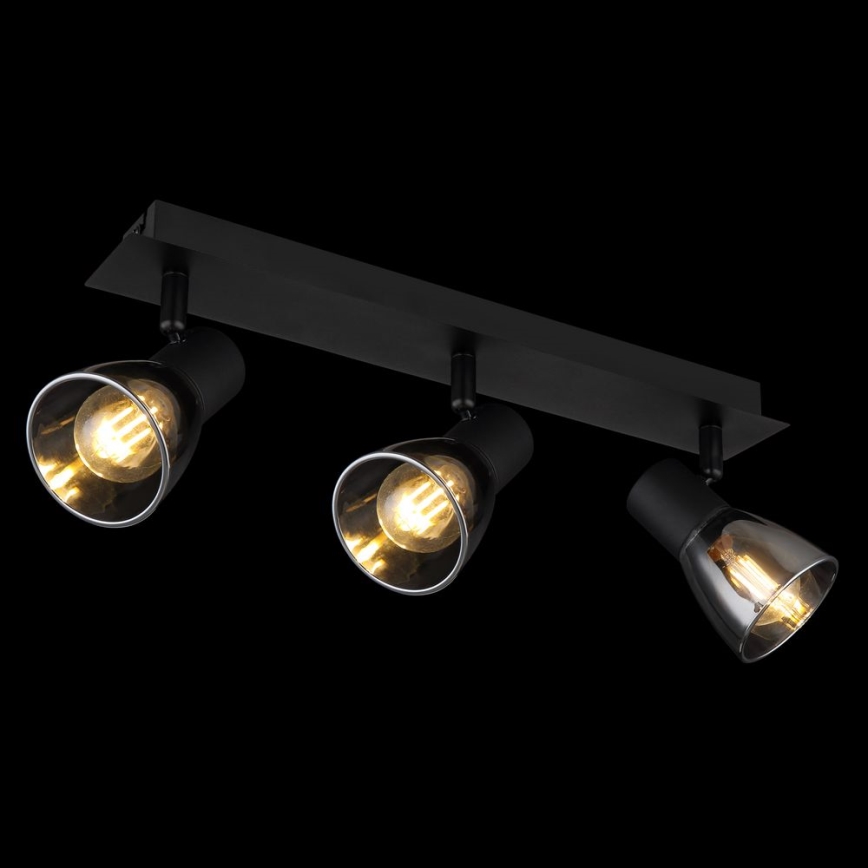 Globo - Lampa punktowa 3xE14/40W/230V czarna