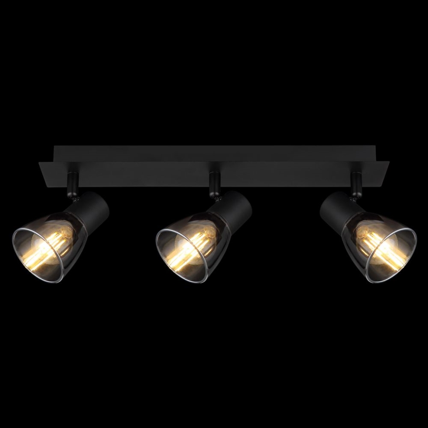 Globo - Lampa punktowa 3xE14/40W/230V czarna