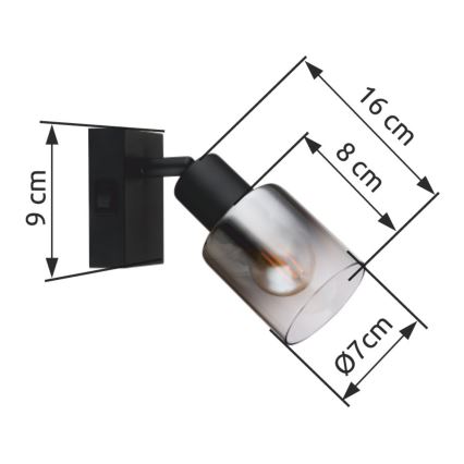 Globo - Kinkiet punktowy 1xE14/40W/230V