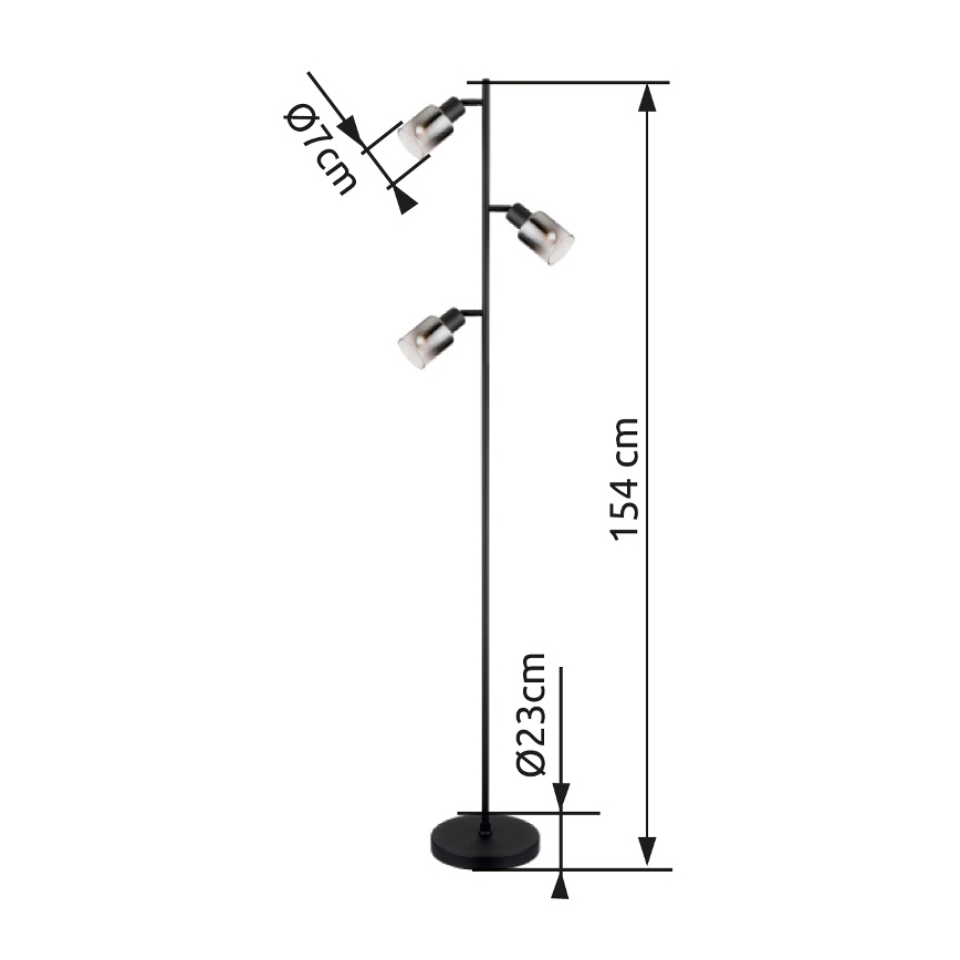 Globo - Lampa podłogowa 3xE14/40W/230V