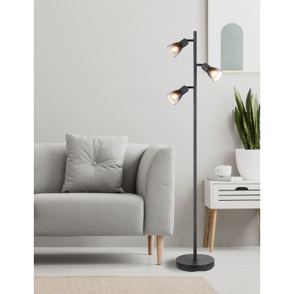 Globo - Lampa podłogowa 3xE14/25W/230V czarna
