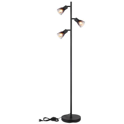 Globo - Lampa podłogowa 3xE14/25W/230V czarna